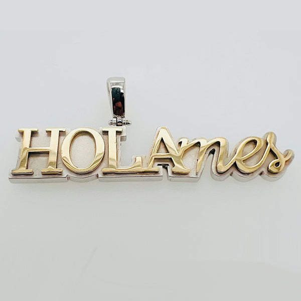 Custom Double Layered Two Tone Pendant