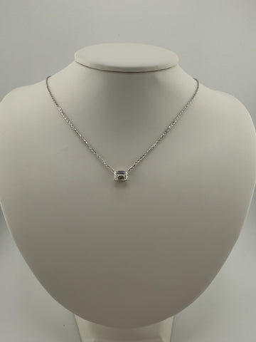 2.01ct Emerald Cut Solitaire Necklace