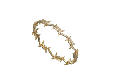 Barbed Wire Bracelet Diamonds