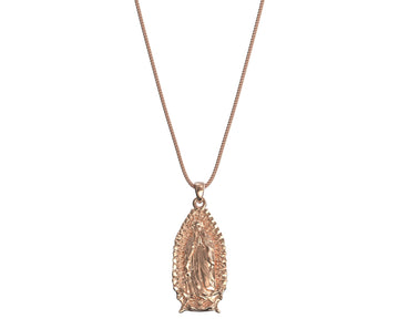 Plain Gold Virgin Mary