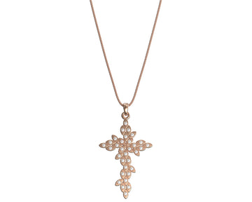 Cross Ovals with Diamonds