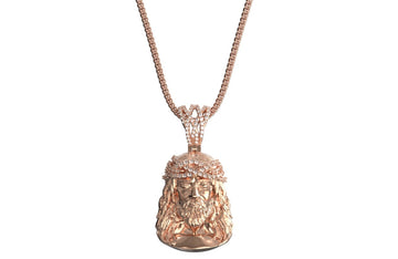 Jesus Head with Diamonds