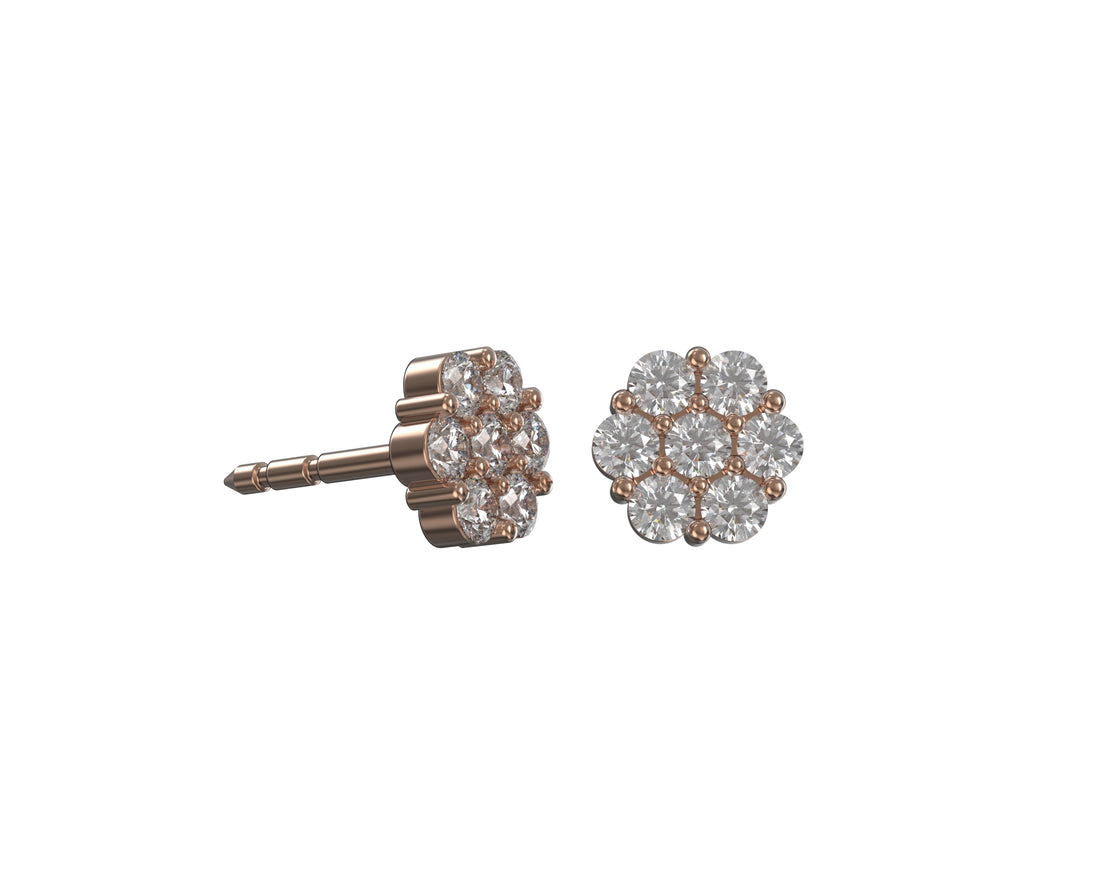 Flowerette Cluster Studs