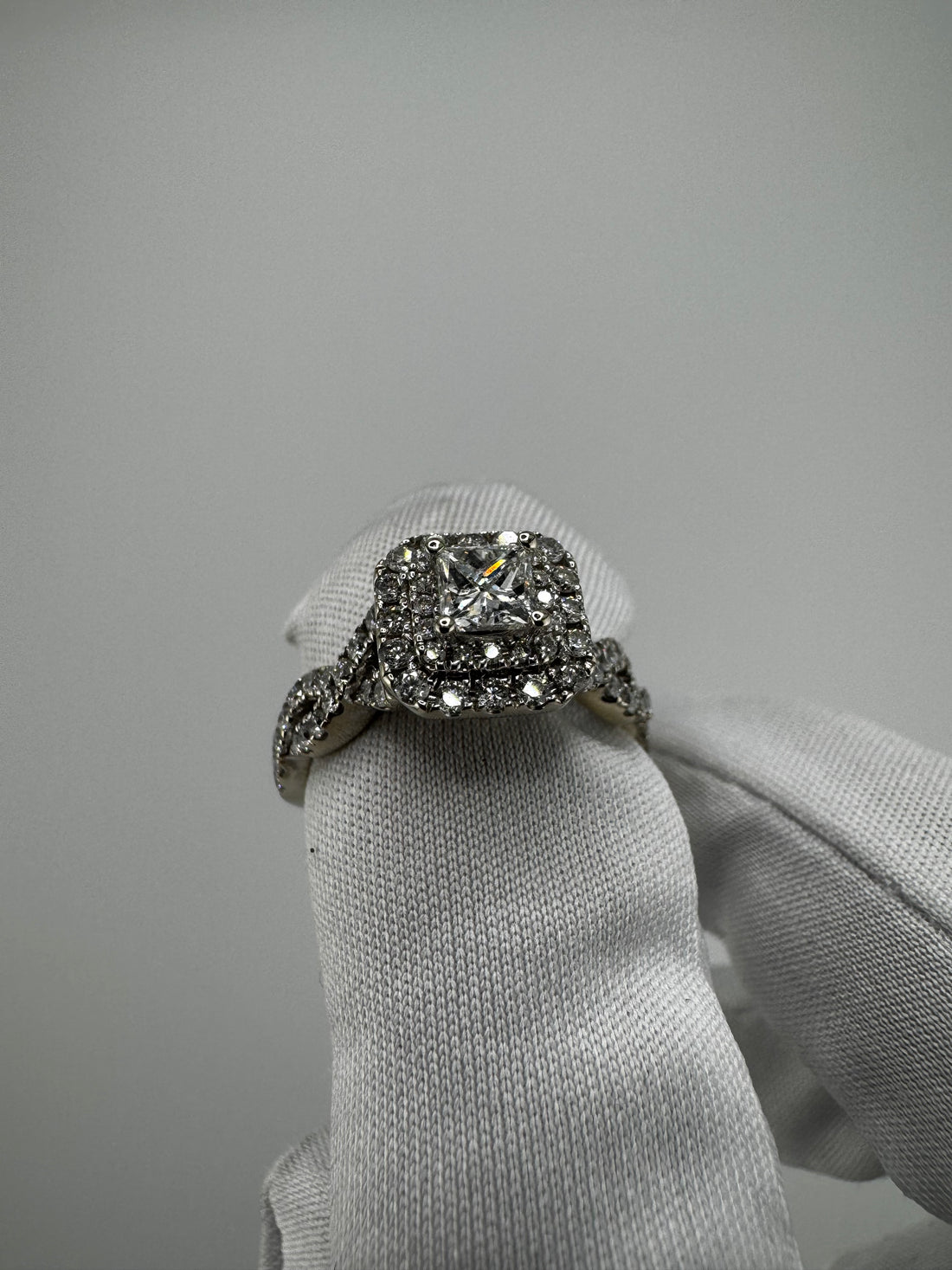 1.06cttw Princes Cut Engagement Ring