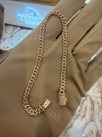 5mm Diamond Cuban Link Bracelet