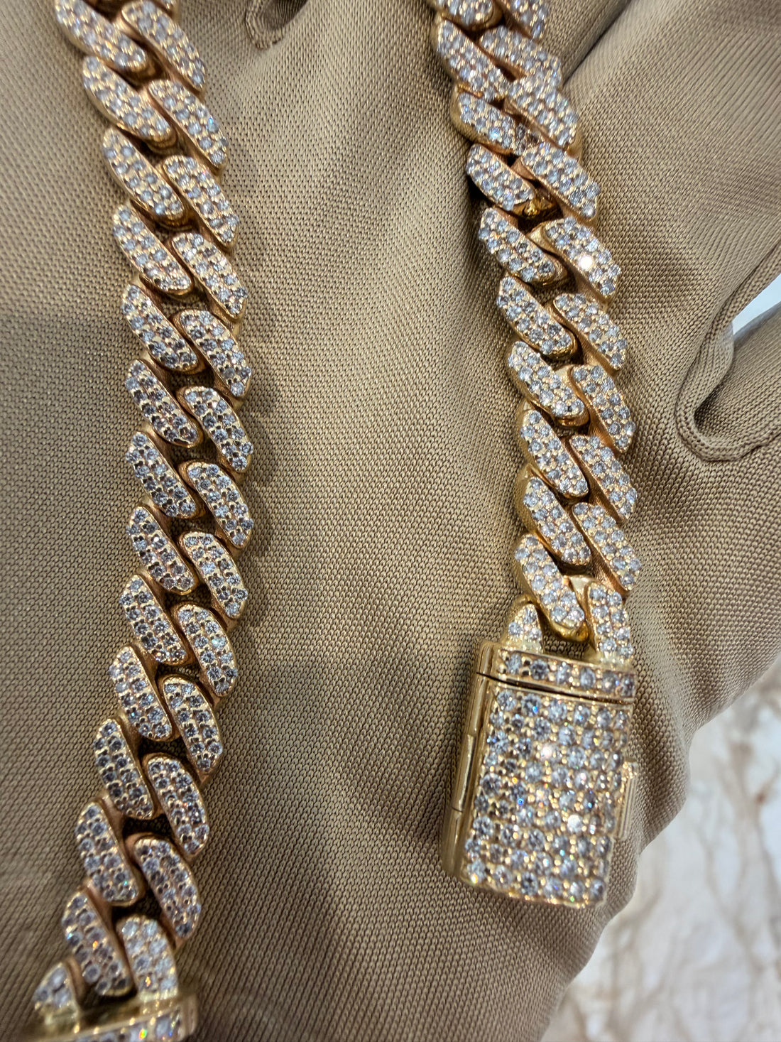 9mm Diamond Cuban Link Bracelet