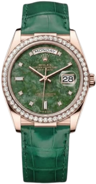 Rolex Day-Date 36 Everose Gold Wyoming Jade Diamond Dial – Ref. M128145RBR-0002 - 2026