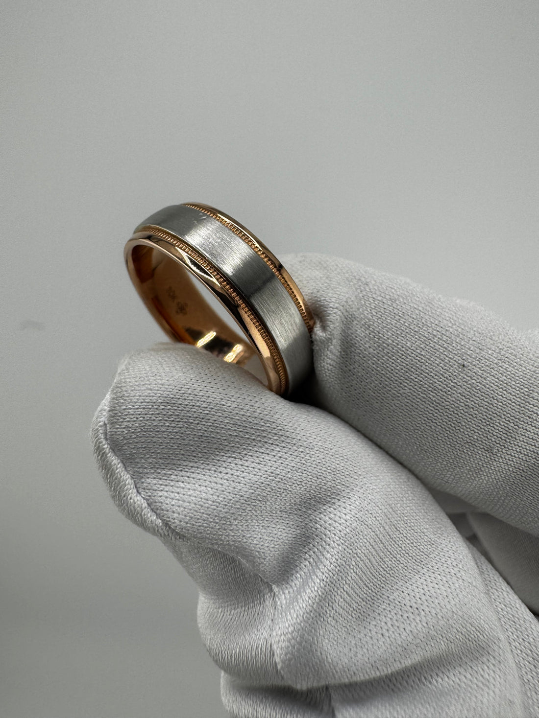 Two Tone Wedding Band