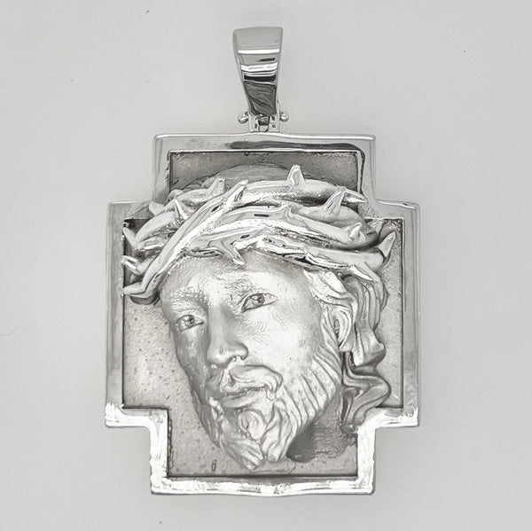 Custom Jesus Face Cross Pendant