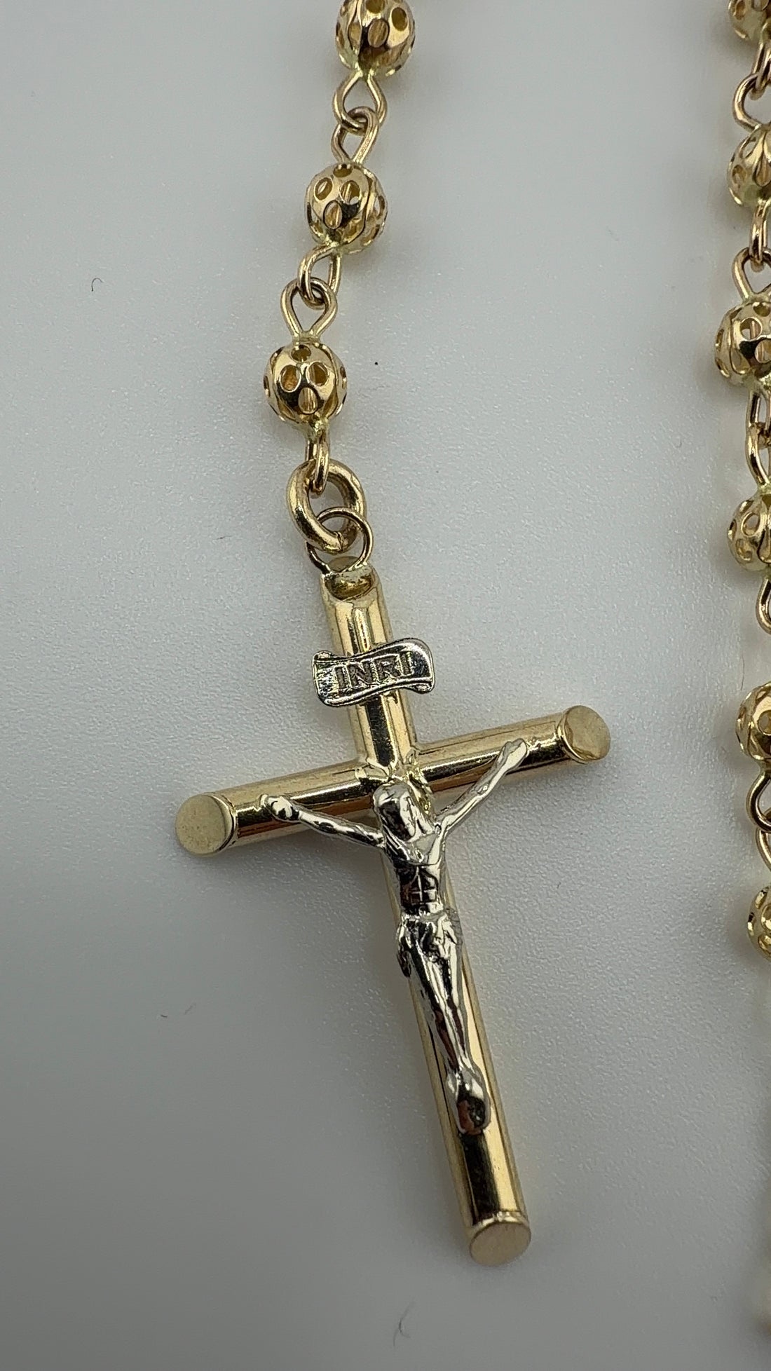 4mm Rosary 10Kt Gold