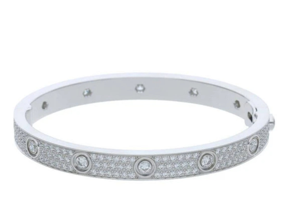 Screw Style Bangle all Diamonds (MD Size)