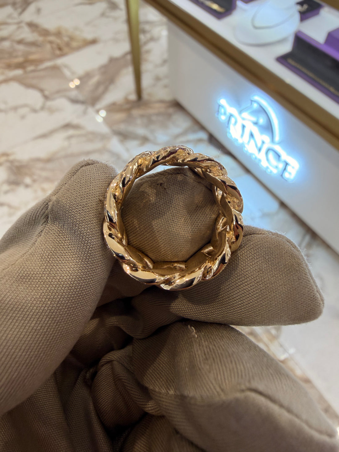 11mm Cuban Link Ring Diamonds