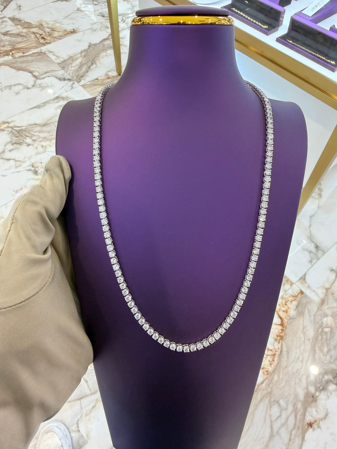 24.10cttw Tennis Necklace