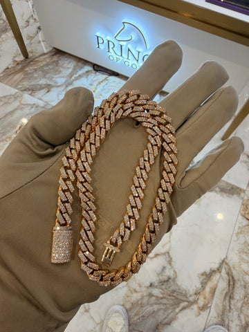 10mm Iced Out Cuban Link Chain