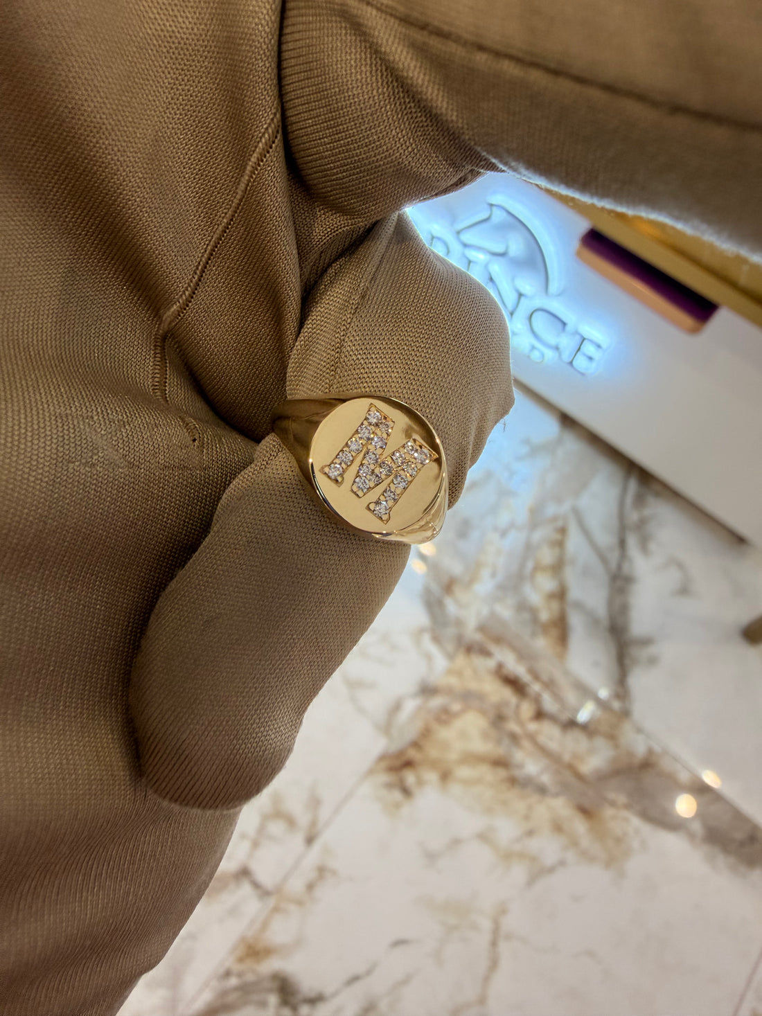 Initial Signet Ring