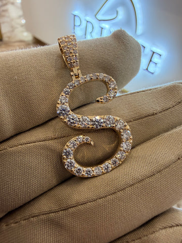 21mm Custom Initial Diamonds