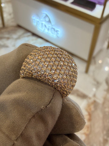 Bubble Pave Ring