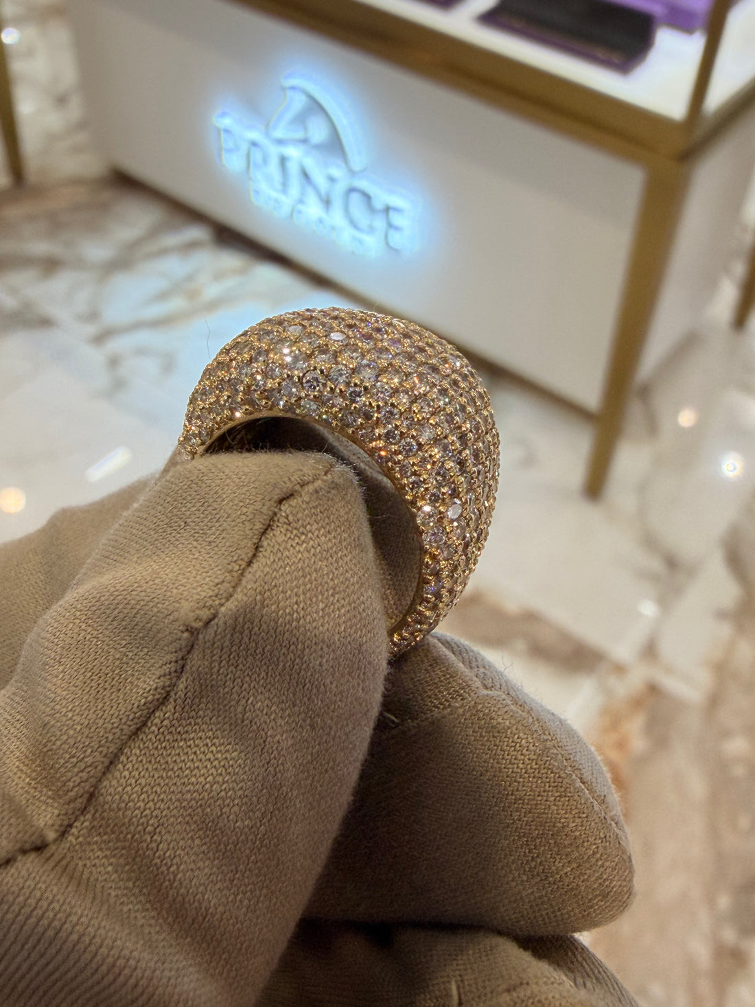 Bubble Pave Ring
