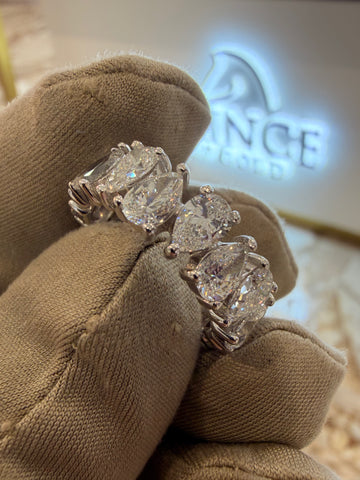 Pear Cut Eternity Ring