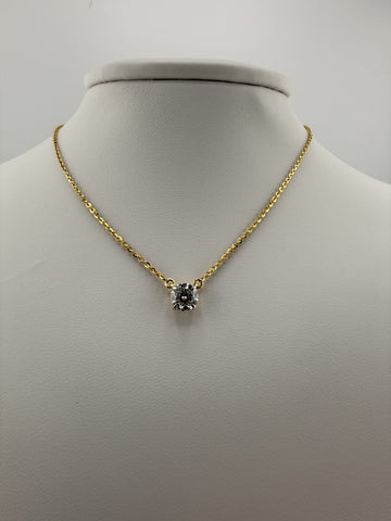 Brilliant Cut Solitaire Necklace