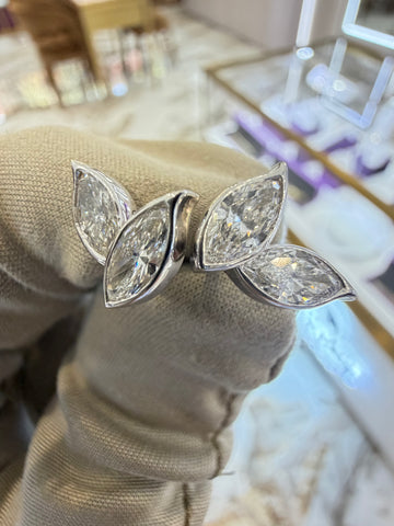 Luminous Petals Diamond Studs