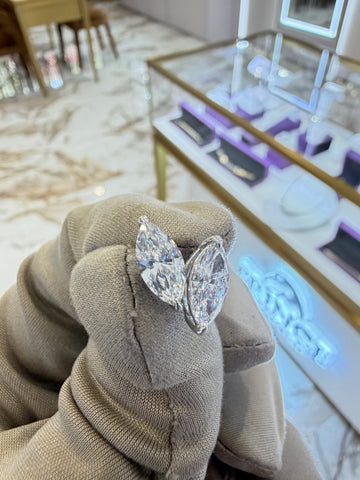 1.67cttw Marquise Diamond Studs WG