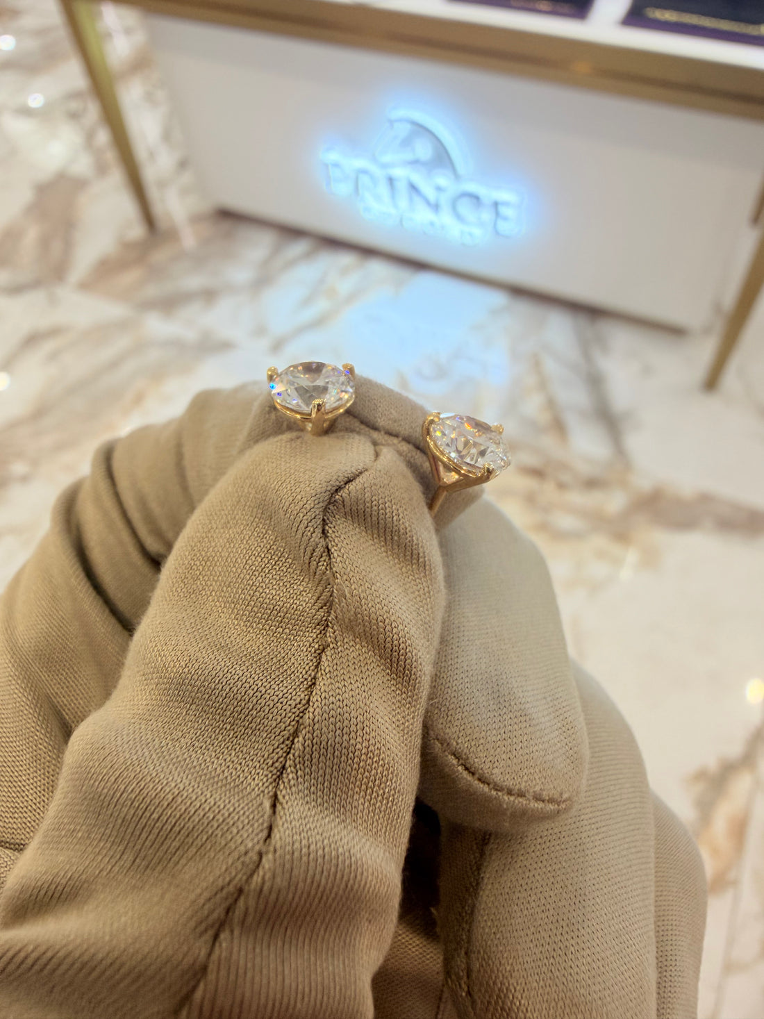 2.14cttw Round Diamond Studs