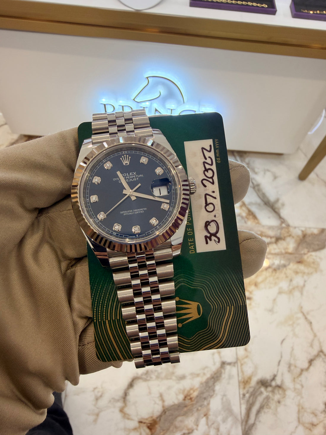 DJ 41mm Blue Diamond Dial 2022