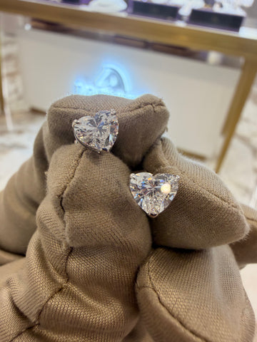 1.44ct Heart Diamond Studs