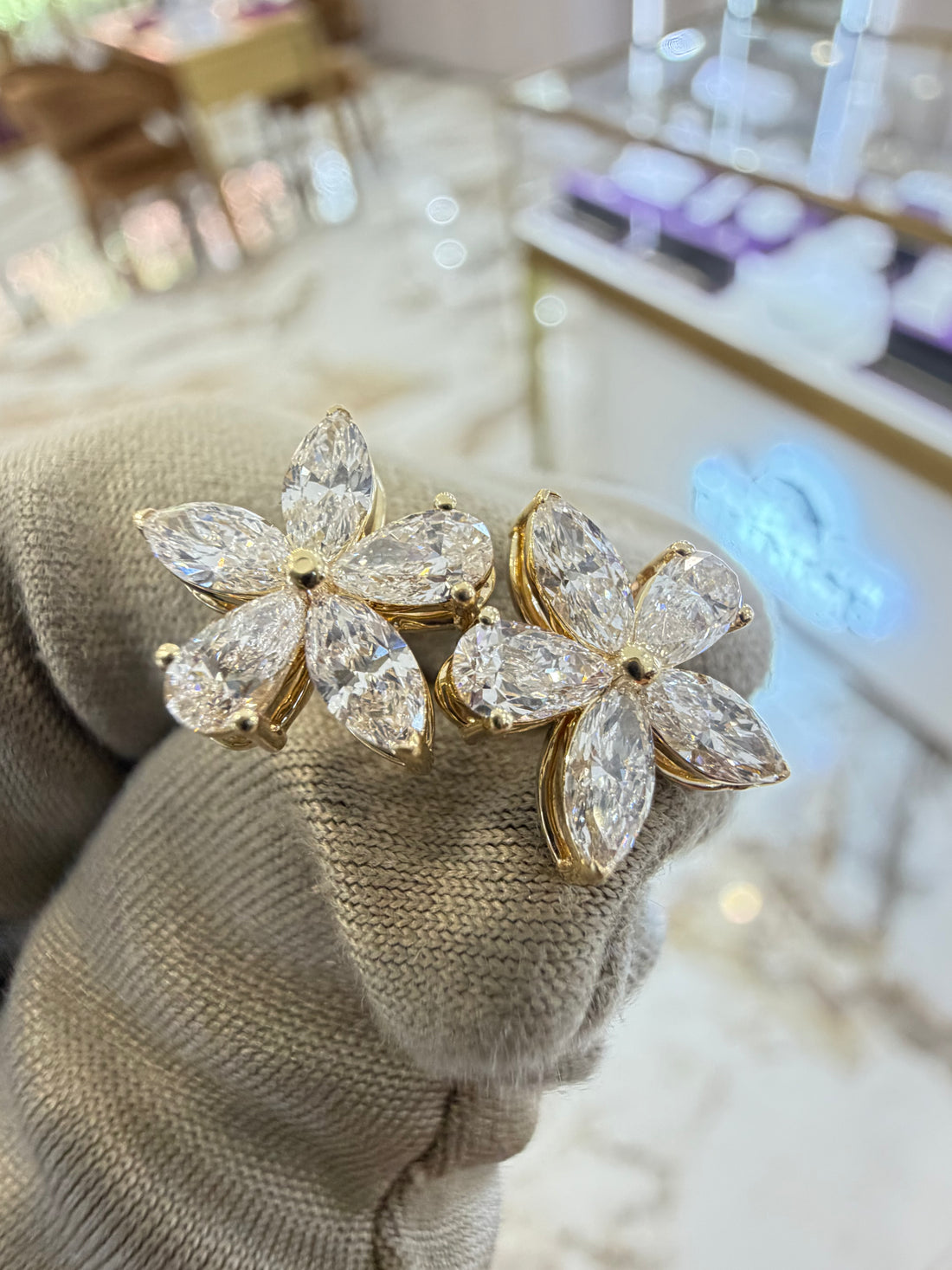 Flower Style Studs