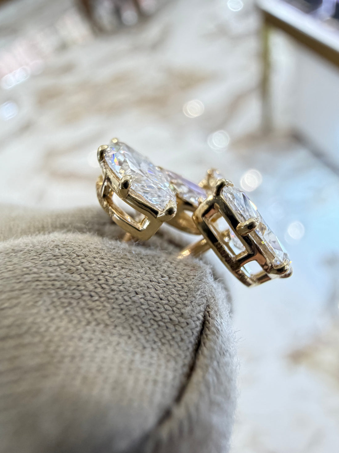 Celestial Blossom Studs YG