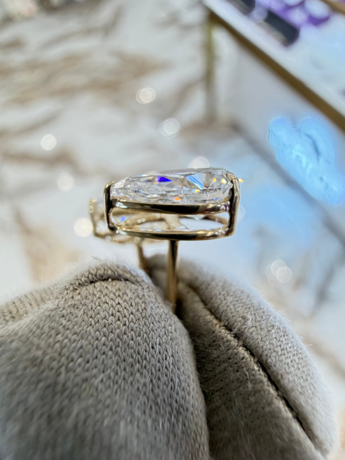 2.14cttw Pear Diamond Studs