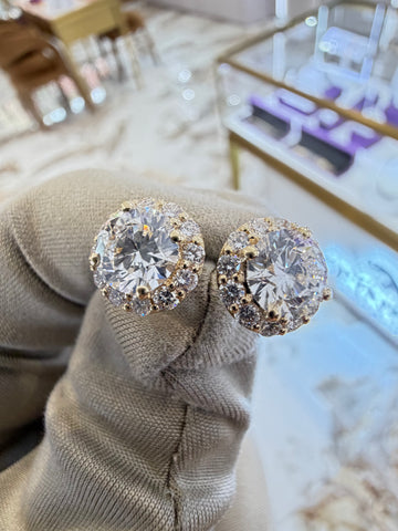 2.5cttw Illusion Style Studs