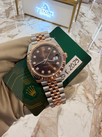 DJ 41mm Diamond Chocolate Dial
