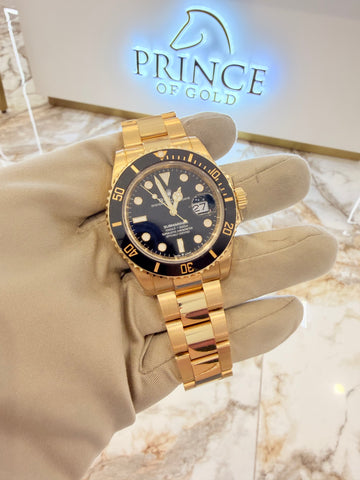 Full Gold Sub Black Dial/Bezel