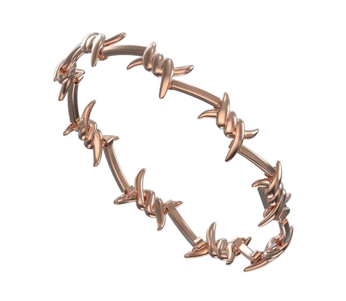 Barbed Wire Mvmt Women's Bracelets Barbed Wire Cuff Bracelet Barbed Wire Cuff Bracelet -Black Rhodium