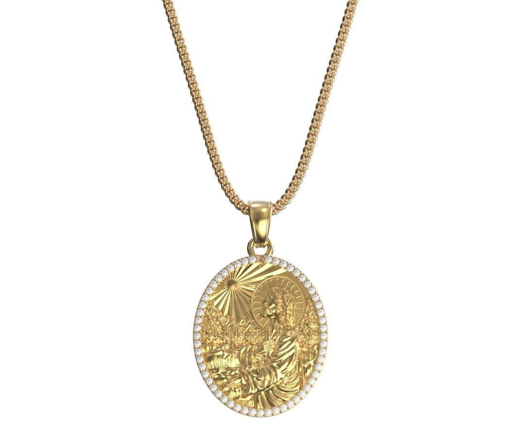 Jesus Praying Medallion