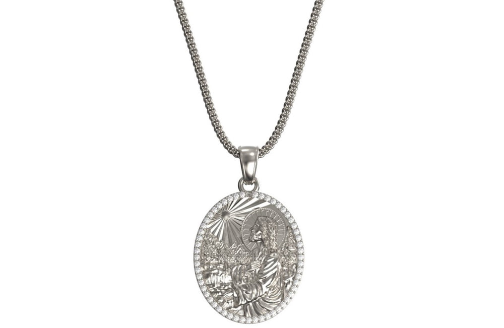 Jesus Praying Medallion